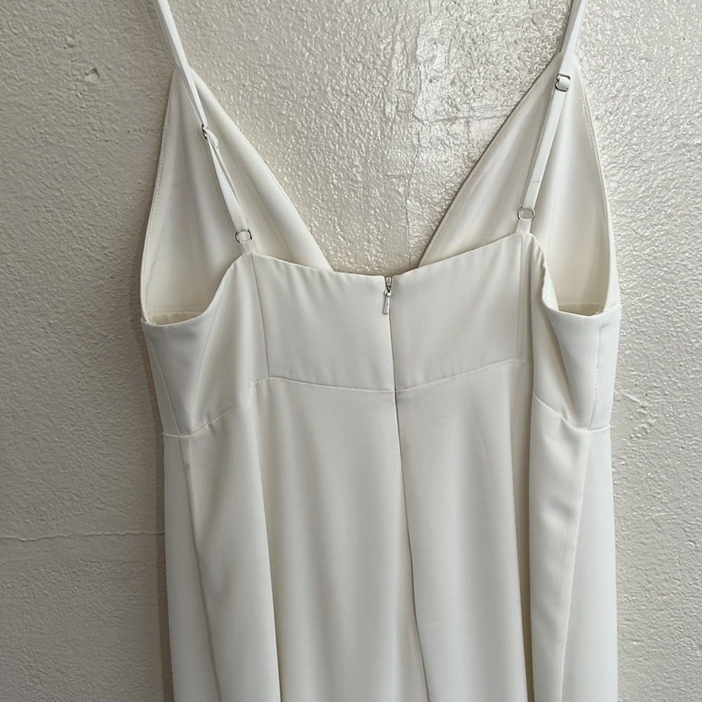 White Fame and Partners Triangle Cup Jumpsuit - Picture 8 of 9